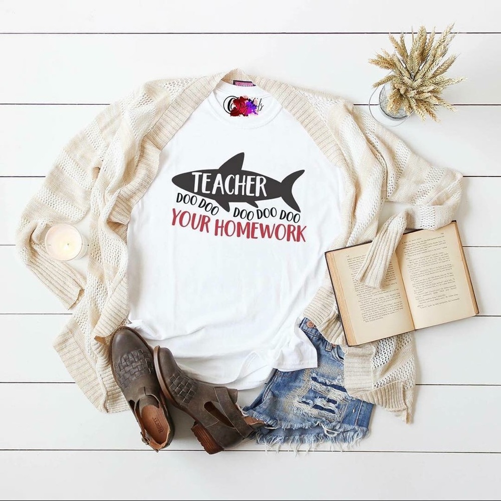 Teacher Shark Graphic Tee